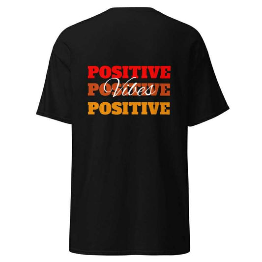 T-shirt à manches courtes noir Positive Vibes